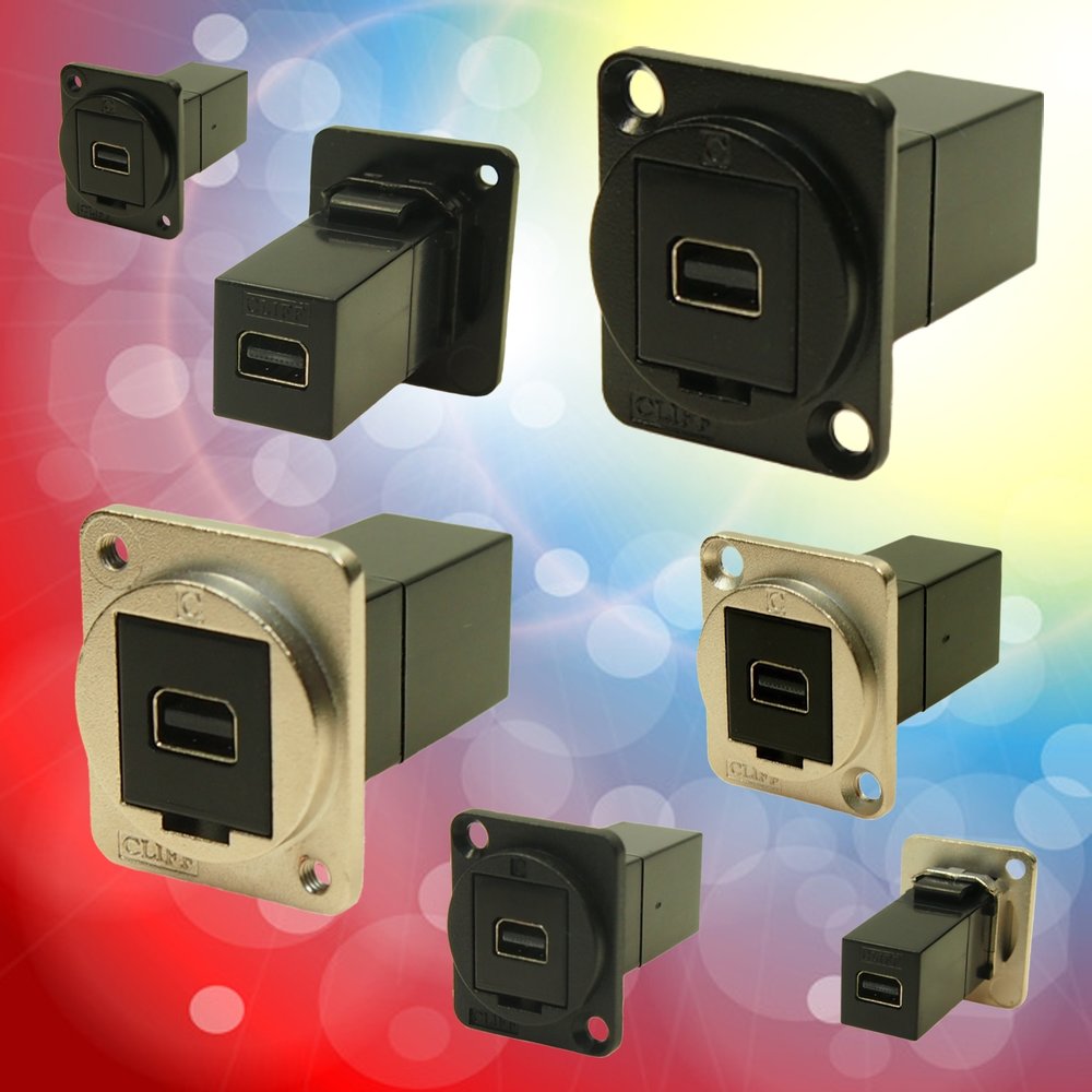 Mini Displayport added to Cliff’s FeedThrough Connecter Range